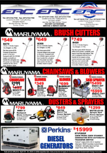 Maruyama Bush Cutters, Chainsaws & Blowers, Dusters & Sprayers